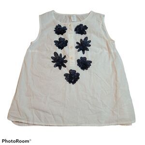 CrewCuts tank top with embellished flowers, 12